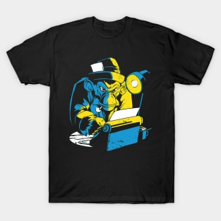 Monkey On A Typewriter T-Shirt